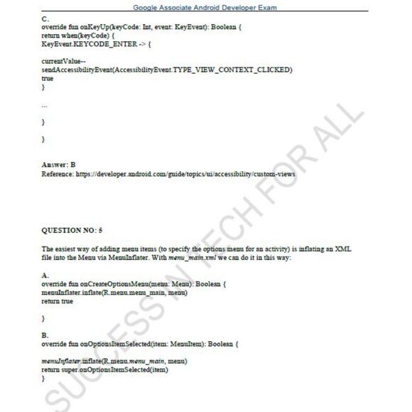 Printout Google Associate Android Developer Study Guide - Picture 6 of 6